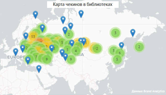 Мониторинг соцмедиа карта чекинов