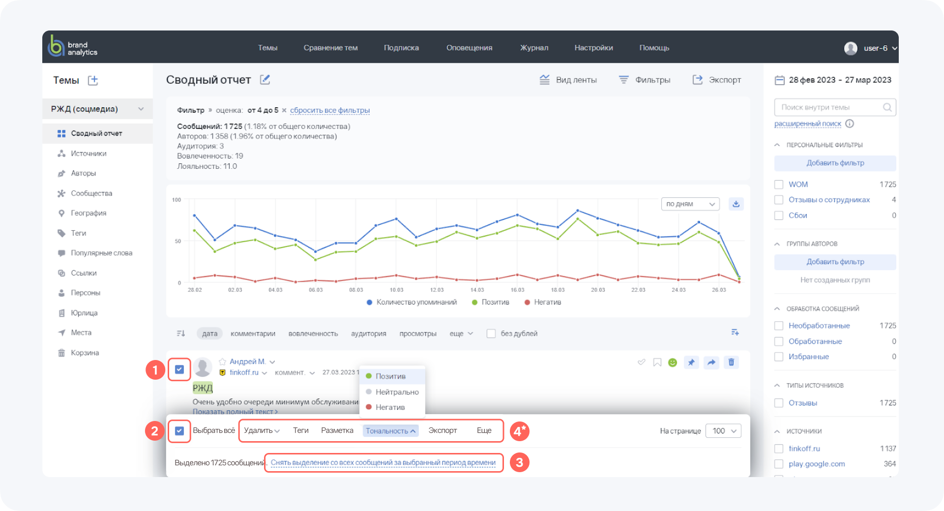 Правила Brand Analytics: как применить к предыдущему периоду