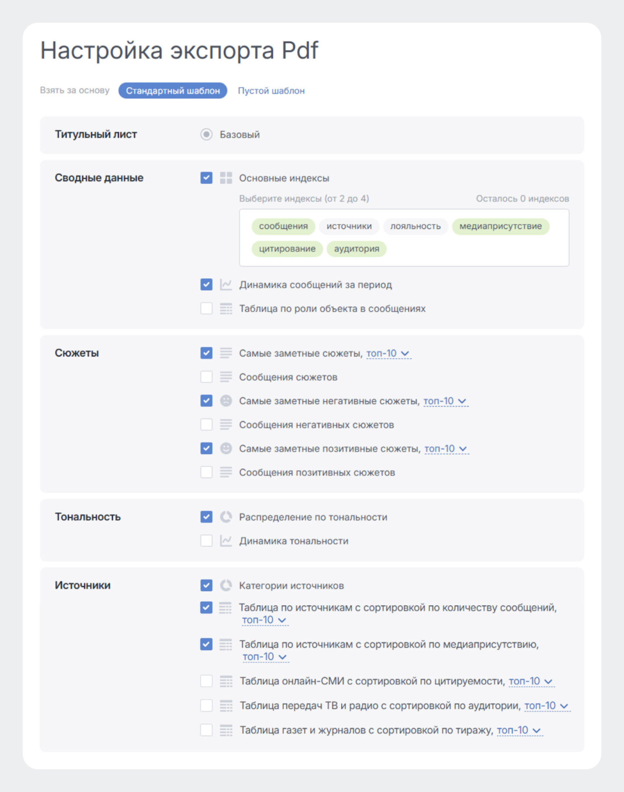 Аналитика для PR: гайд от экспертов. Настройка состава данных для экспорта в Brand Analytics Аналитика для PR: гайд от экспертов. Настройка состава данных для экспорта в Brand Analytics